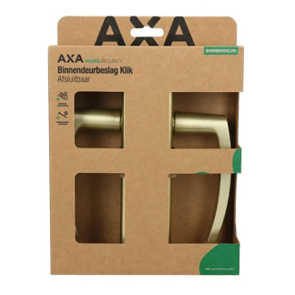 AXA Deurklink met cilinderschild | AXA | 55 mm (Aluminium, Goud) 6219201355CP K010830438 - 4