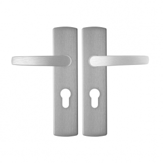 AXA Deurklink met cilinderschild | AXA | Curve | 55 mm (Aluminium) 6218201155E K010811541 - 1