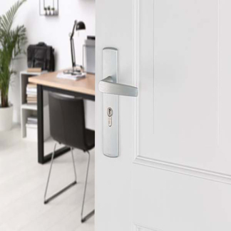 AXA Deurklink met cilinderschild | AXA | Curve | 55 mm (Aluminium) 6218201155E K010811541 - 4