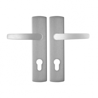 AXA Deurklink met cilinderschild | AXA | Curve | 72 mm (Aluminium) 6218201172E K010811542 - 1