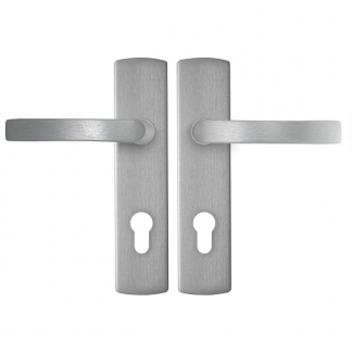 AXA Deurklink met cilinderschild | AXA | Curve Blok | 72 mm (Aluminium) 6219201172E K010811532 - 1