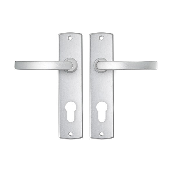 AXA Deurklink met cilinderschild | AXA | Curve Blok | 72 mm (Aluminium) 6359209172E K010811502 - 1
