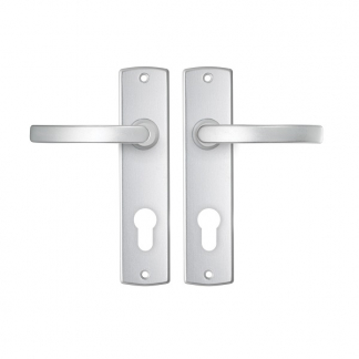 AXA Deurklink met cilinderschild | AXA | Curve Blok | 72 mm (Aluminium) 6359209172E K010811502 - 1