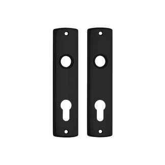 AXA Deurklink met cilinderschild | AXA | Curve Blok | 72 mm (Aluminium, Zwart) 6359203872E K010811507 - 3