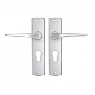 AXA Deurklink met cilinderschild | AXA | Curve Duim | 55 mm (Aluminium) 6358209155E K010811511 - 1