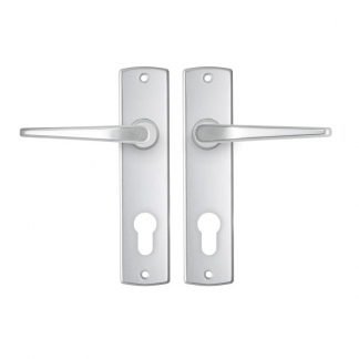 AXA Deurklink met cilinderschild | AXA | Curve Duim | 72 mm (Aluminium) 6358209172E K010811512 - 1