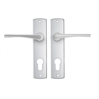 AXA Deurklink met cilinderschild | AXA | Curve Vlinder | 72 mm (Aluminium) 6357209172E K010811522 - 1