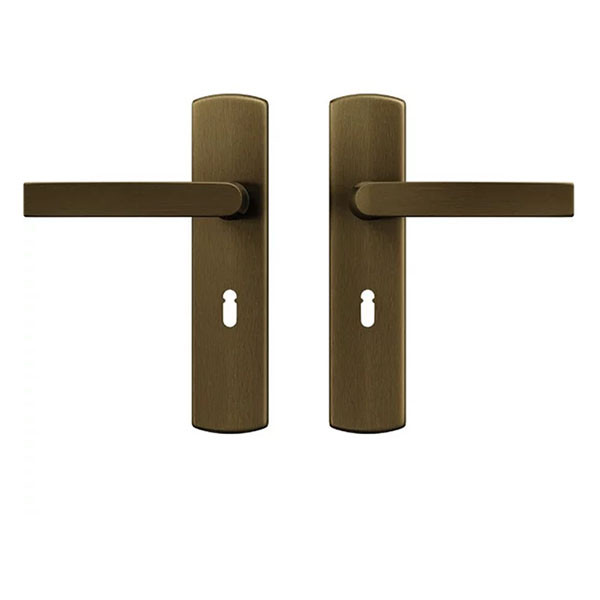 AXA Deurklink met sleutelschild | AXA | Blok | 55 mm (Aluminium, Brons) 6219301455CP K010830426 - 1