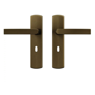 AXA Deurklink met sleutelschild | AXA | Blok | 55 mm (Aluminium, Brons) 6219301455CP K010830426
