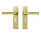 AXA Deurklink met sleutelschild | AXA | Blok | 56 mm (Aluminium, Goud) 6219301355CP K010830437 - 1
