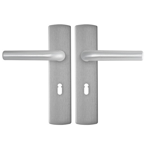 AXA Deurklink met sleutelschild | AXA | Curve | 55 mm (Aluminium) 6217301155E K010811553 - 1