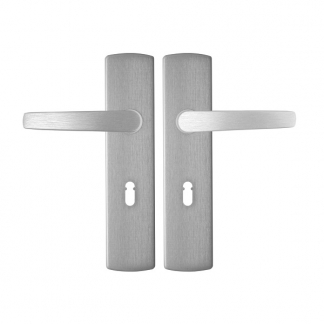 AXA Deurklink met sleutelschild | AXA | Curve | 55 mm (Aluminium) 6218301155E K010811543 - 1