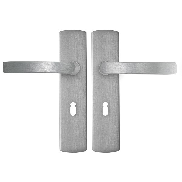 AXA Deurklink met sleutelschild | AXA | Curve Blok | 55 mm (Aluminium) 6219301155E K010811533 - 1