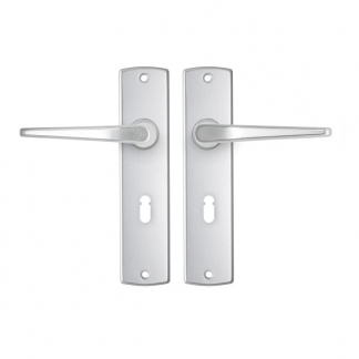 AXA Deurklink met sleutelschild | AXA | Curve Duim | 55 mm (Aluminium) 6358309156E K010811513 - 1