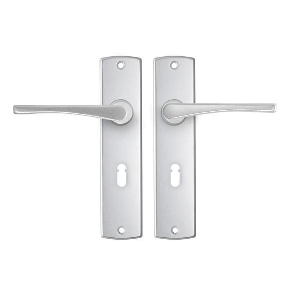 AXA Deurklink met sleutelschild | AXA | Curve Vlinder | 55 mm (Aluminium) 6357309156E K010811523 - 1