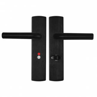 AXA Deurklink met wc-sluitingschild | AXA | Curve | 63 mm (Aluminium, Zwart) 6217481863E K010811559 - 1