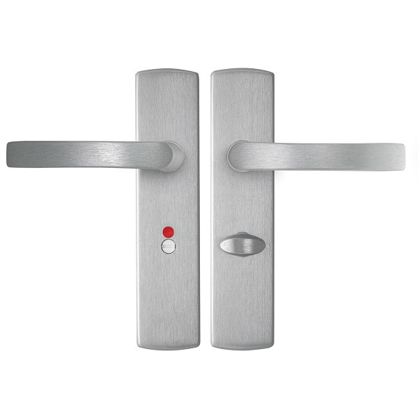 AXA Deurklink met wc-sluitingsschild | AXA | Curve Blok | 63 mm (Aluminium) 6219481163E K010811534 - 1