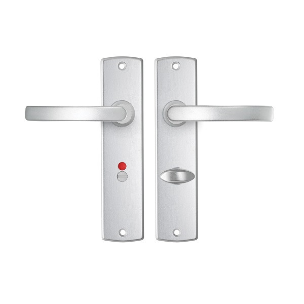 AXA Deurklink met wc-sluitingsschild | AXA | Curve Blok | 63 mm (Aluminium) 6359489163E K010811504 - 1