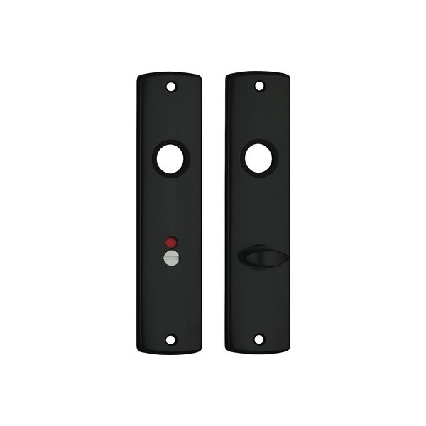AXA Deurklink met wc-sluitingsschild | AXA | Curve Blok | 63 mm (Aluminium, Zwart) 6359483863E K010811509 - 3