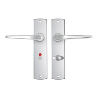 AXA Deurklink met wc-sluitingsschild | AXA | Curve Duim | 63 mm (Aluminium) 6358489163E K010811514 - 1