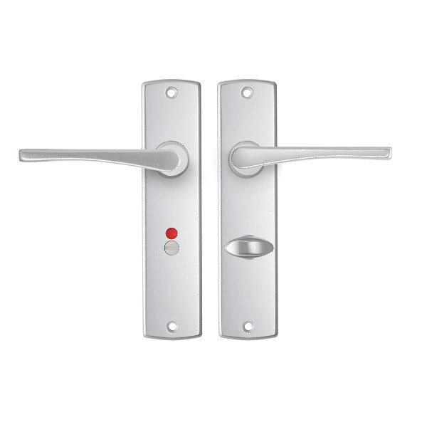 AXA Deurklink met wc-sluitingsschild | AXA | Curve Vlinder | 63 mm (Aluminium) 6357489163E K010811524 - 1
