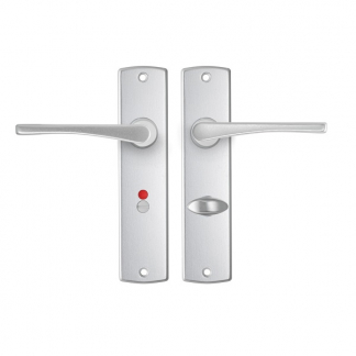 AXA Deurklink met wc-sluitingsschild | AXA | Curve Vlinder | 63 mm (Aluminium) 6357489163E K010811524 - 1