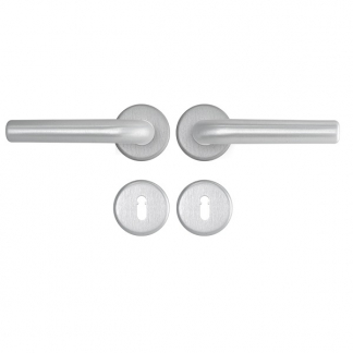 AXA Deurklink op rozet | AXA (Rond, Sleutelgat, Aluminium, 2 stuks) 62272011E K010811578