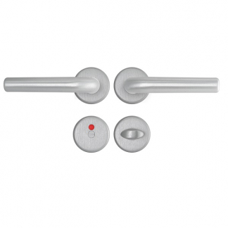 AXA Deurklink op rozet | AXA (Rond, Toiletsluiting, Aluminium, 2 stuks) 62274011E K010811579 - 1