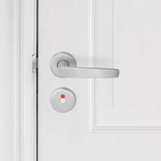 AXA Deurklink op rozet | AXA (Rond, Toiletsluiting, Aluminium, 2 stuks) 62284011E K010811571 - 3