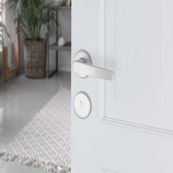 AXA Deurklink op rozet | AXA (Rond, Toiletsluiting, Aluminium, 2 stuks) 62284011E K010811571 - 4