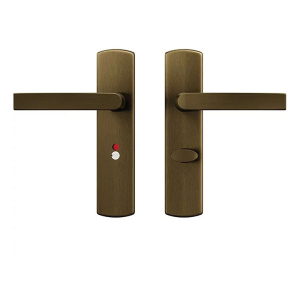 AXA Deurklink op wc-sluitingschild | AXA | Blok | 63 mm (Aluminium, Brons) 6219481463CP K010830428 - 1
