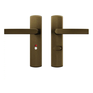 AXA Deurklink op wc-sluitingschild | AXA | Blok | 63 mm (Aluminium, Brons) 6219481463CP K010830428