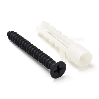 AXA Deurstopper | AXA | 45 x 25 mm (RVS, Rubber, Vloermontage, Mat zwart) 69000257E K010809816 - 2