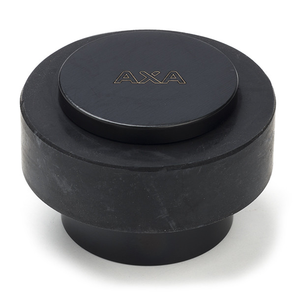 AXA Deurstopper | AXA | 48 x 30 mm (RVS, Rubber, Vloermontage, Mat zwart) 69000557E K010809822 - 1