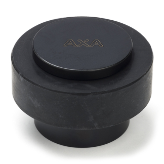 AXA Deurstopper | AXA | 48 x 30 mm (RVS, Rubber, Vloermontage, Mat zwart) 69000557E K010809822 - 1