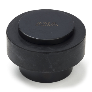 AXA Deurstopper | AXA | 48 x 30 mm (RVS, Rubber, Vloermontage, Mat zwart) 69000557E K010809822 - 