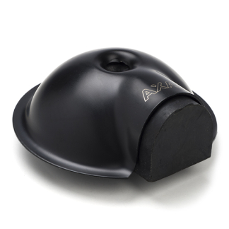 AXA Deurstopper | AXA | 65 x 23 mm (RVS, Rubber, Vloermontage, Mat zwart) 69000757E K010809826 - 1