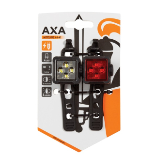 AXA Fietsverlichtingset | AXA | Niteline 44-R (LED, USB, Oplaadbaar, 450 meter) RV1101 K170404439 - 