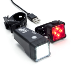 Fietsverlichtingset | AXA | Niteline T4-R (LED, USB, Oplaadbaar, 2000 meter)