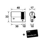 AXA Halve cilinder | AXA | 30/10 mm (SKG***) 72630008 K010808977 - 3