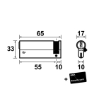 AXA Halve cilinder | AXA | 60/10 mm (SKG***) 72630608 K010808980 - 3