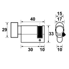 AXA Knopcilinder | AXA | 30/10 mm (Enkel) 72140008 K010808362 - 3