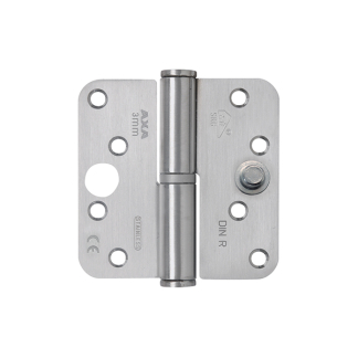 AXA Paumelle | AXA | 89 x 89 mm (Kogelstift, DIN recht, SKG***, Tot 105 kg, Afgerond, Geborsteld RVS) 12032581V4E K010808499 - 2