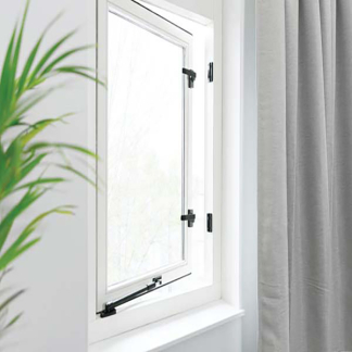 AXA Raamsluiting | AXA (Links naar buiten draaiende ramen, Blinde bevestiging, Ventilatiestand, Zwart) 33276138E K010808414 - 4