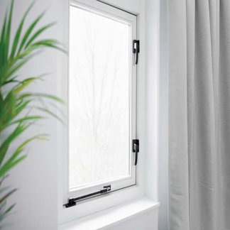 AXA Raamsluiting | AXA (Links naar buiten draaiende ramen, Blinde bevestiging, Ventilatiestand, Zwart) 33276138E K010808414 - 5