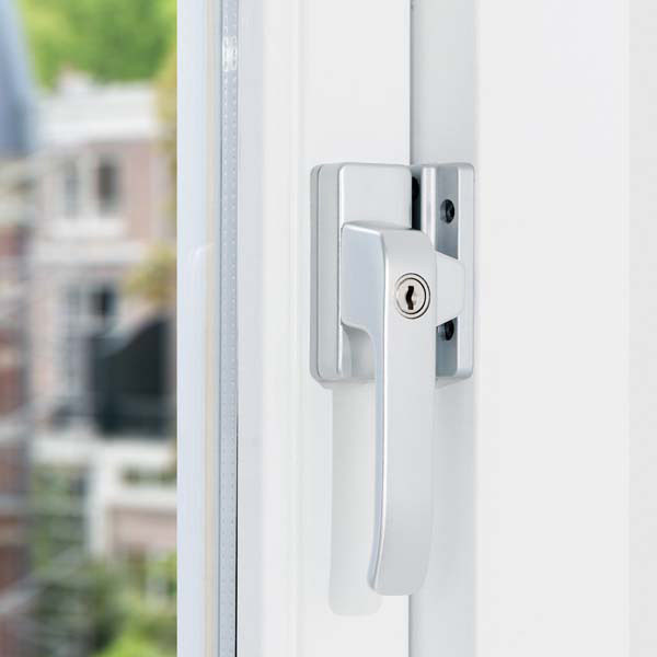 AXA Raamsluiting met slot | AXA (SKG*, Links naar buiten draaiend, Blinde bevestiging, Zilver) 33296191GE K010808397 - 3