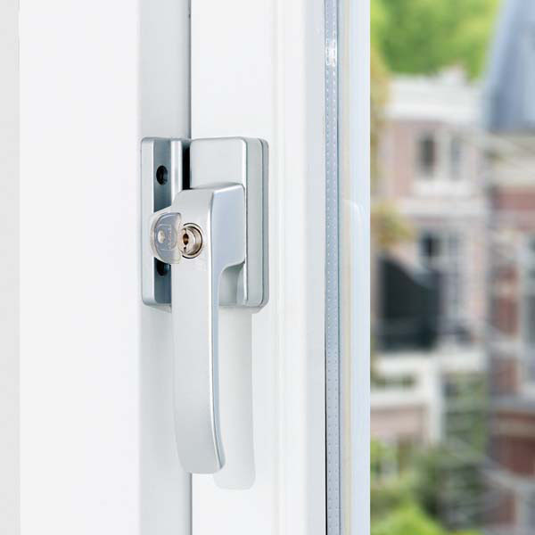 AXA Raamsluiting met slot | AXA (SKG*, Rechts naar buiten draaiend, Blinde bevestiging, Zilver) 33295191GE K010808398 - 3