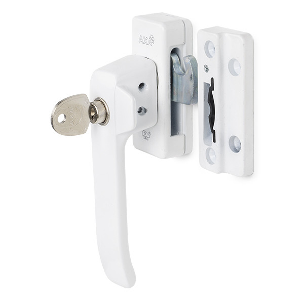 AXA Raamsluiting 2 Stuks Model 3308 Raamkruk Afsluitbaar Met Knop Links Naar Buiten Draaiend Aluminium Wit 2861685047 AXA Raamsluiting 2 Stuks Model 3308 Raamkruk Afsluitbaar Met Knop Links Naar Buiten Draaiend Aluminium Wit 2861685047