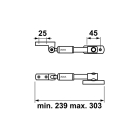 AXA Raamuitzetter | AXA | Tot 20 centimeter (Telescopisch, Buiten draaiende ramen, Geborsteld RVS) 28150081E K010808444 - 6