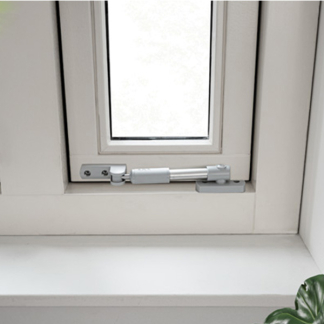 AXA Raamuitzetter | AXA | Tot 20 centimeter (Telescopisch, Buiten draaiende ramen, Zilver) 28150061E K010808442 - 3